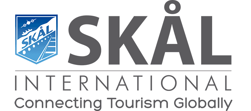 Logo Skal International Logo Skal International avec le texte « Connecting Tourism Globally »